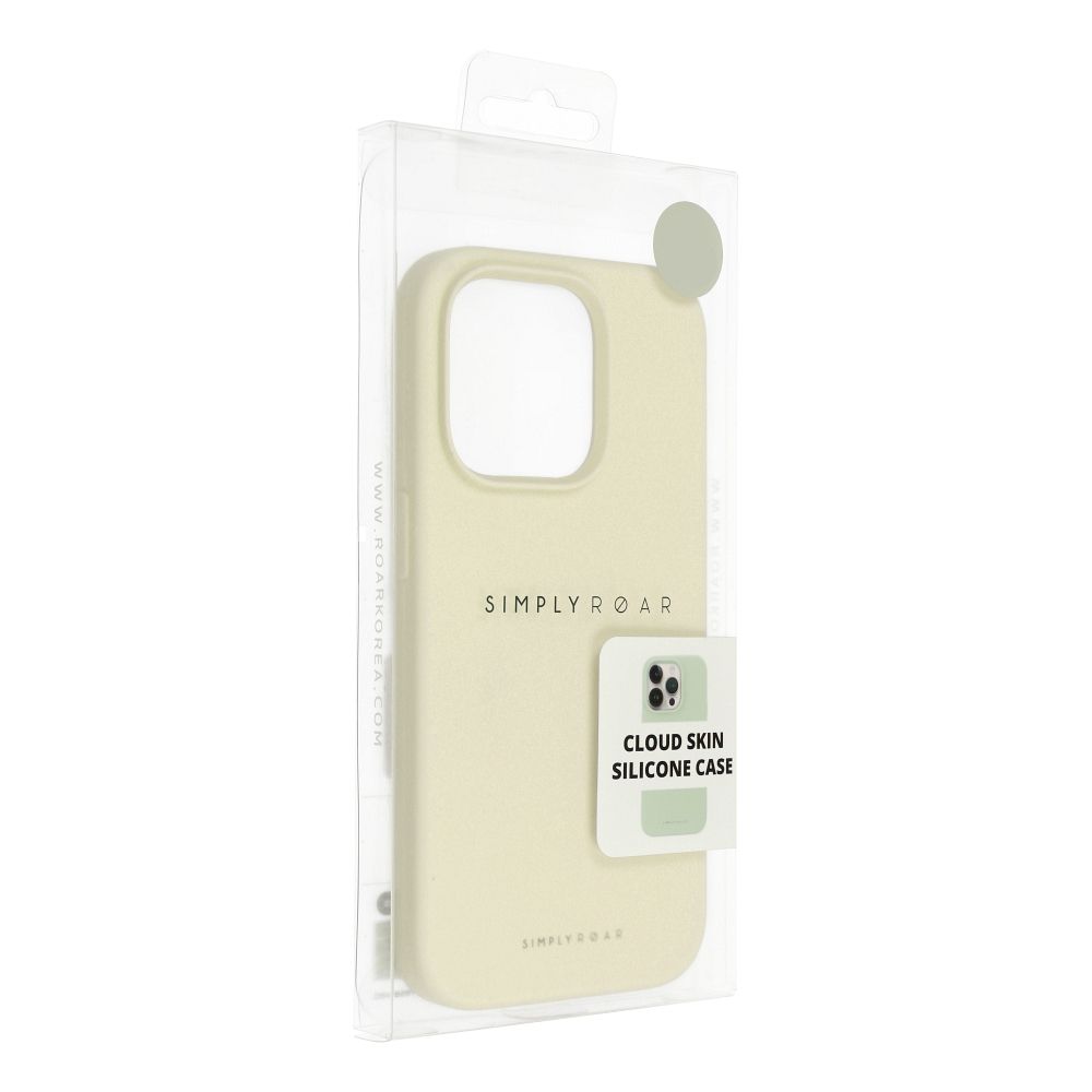 Roar Cloud-Skin Case - for iPhone 15 Plus Light Yellow - Image 8