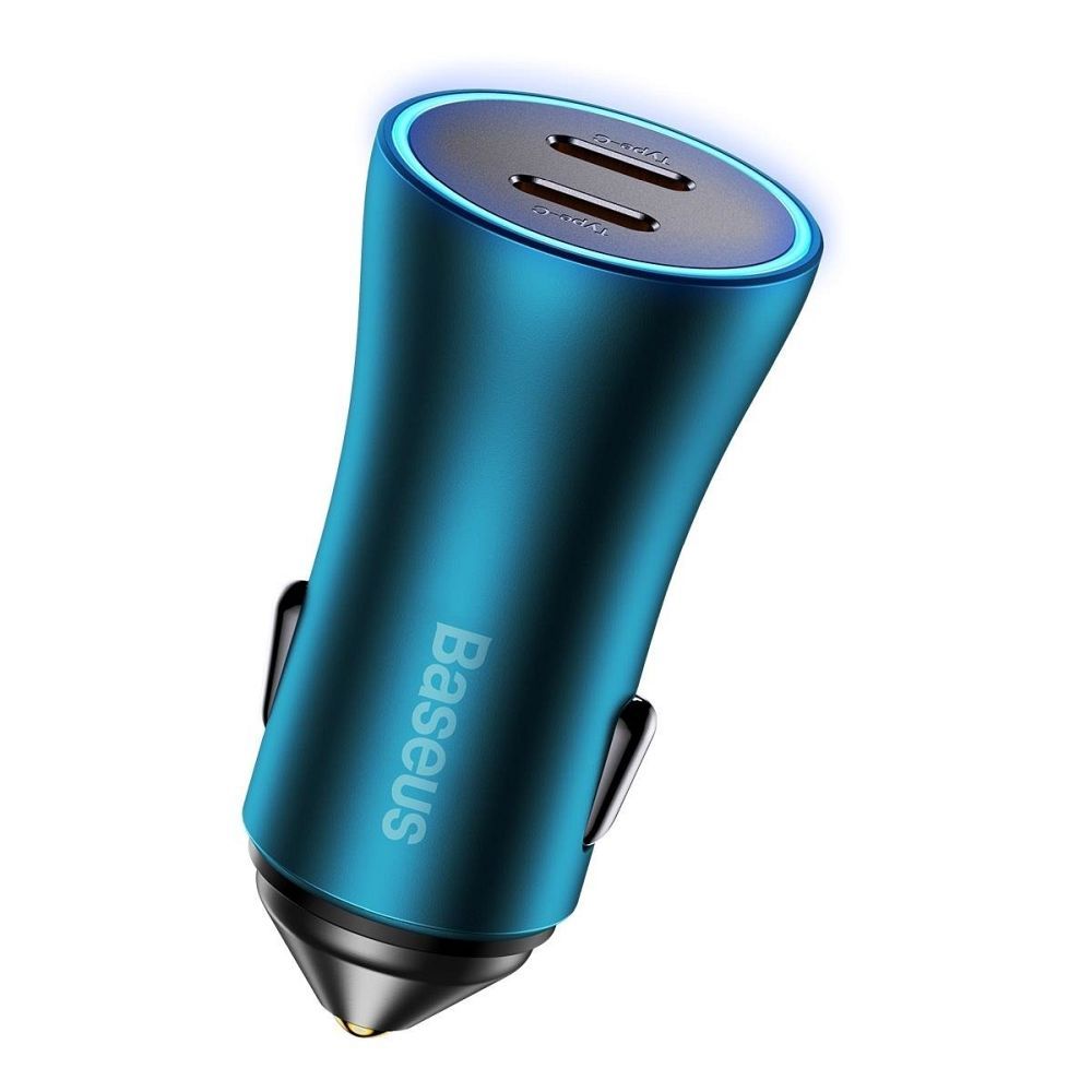 BASEUS car charger 2 x Type C PD QC4.0 3A 40W CGJP000003 blue - Image 4