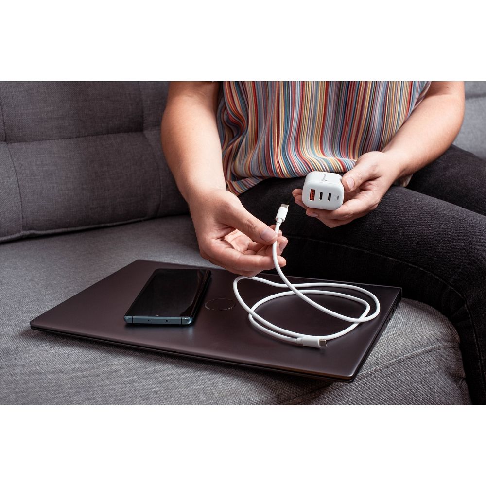 FORCELL F-ENERGY GaN TFK-TC-65WPD travel charger 2 x Type C + USB A PD QC4.0 3A 65W white - Image 13