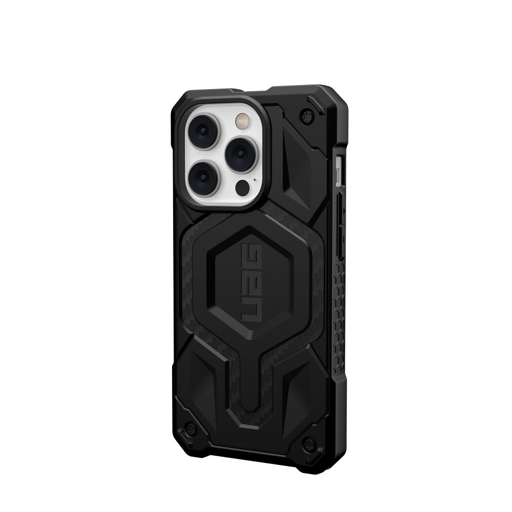 ( UAG ) Urban Armor Gear Monarch case for IPHONE 14 PRO MAX compatible with MagSafe carbon fiber - Image 4