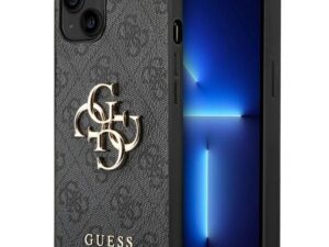 GUESS case for IPHONE 13 / 14 / 15 GUHCP14S4GMGGR (4G Big Metal Logo) gray