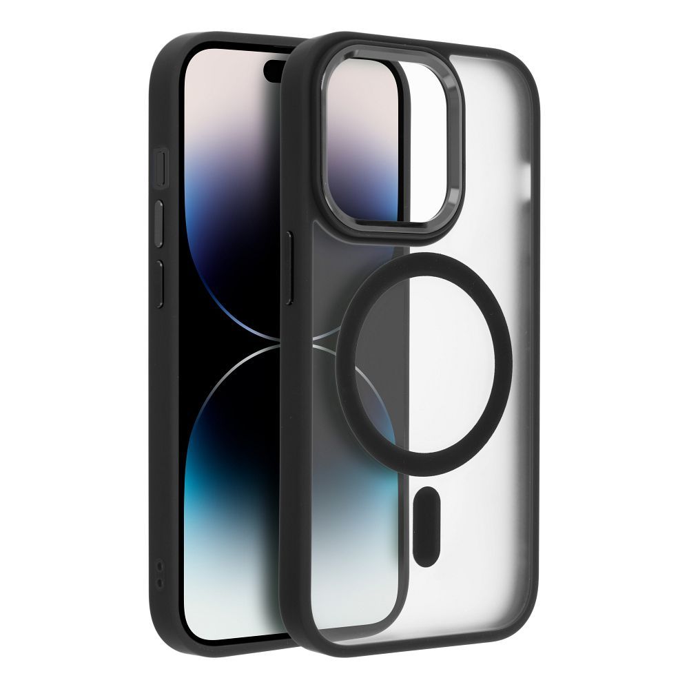 MATTE MAG COVER case compatible with MagSafe for IPHONE 16 black - Image 2