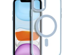 MATTE MAG COVER case compatible with MagSafe for IPHONE 11 blue