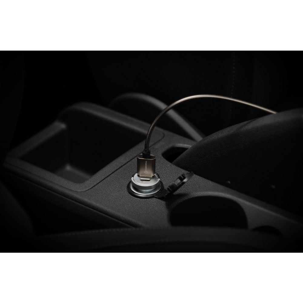 FORCELL F-ENERGY Mini car charger Type C + USB A PD QC3.0 5A 45W silver - Image 9