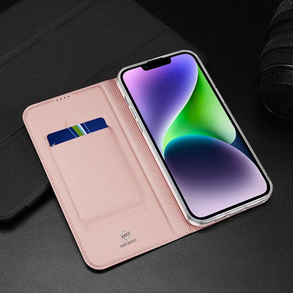 DUX DUCIS wallet case SKIN PRO for IPHONE 15 Plus rose - Image 9