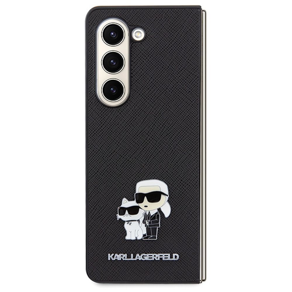 KARL LAGERFELD case for SAMSUNG Z Fold 5 KLHCZFD5SAKCNPK (Saffiano K&C PIN) black - Image 2