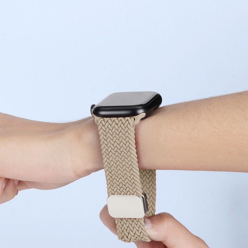 DUX DUCIS strap MIXTURE PRO stretchable braided for Apple Watch 42 / 44 / 45 / 49 mm beige - Image 3