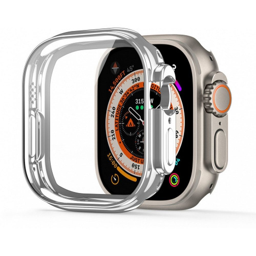 DUX DUCIS case SAMO protective with glass for Apple Watch Ultra / Ultra 2 49 mm silver