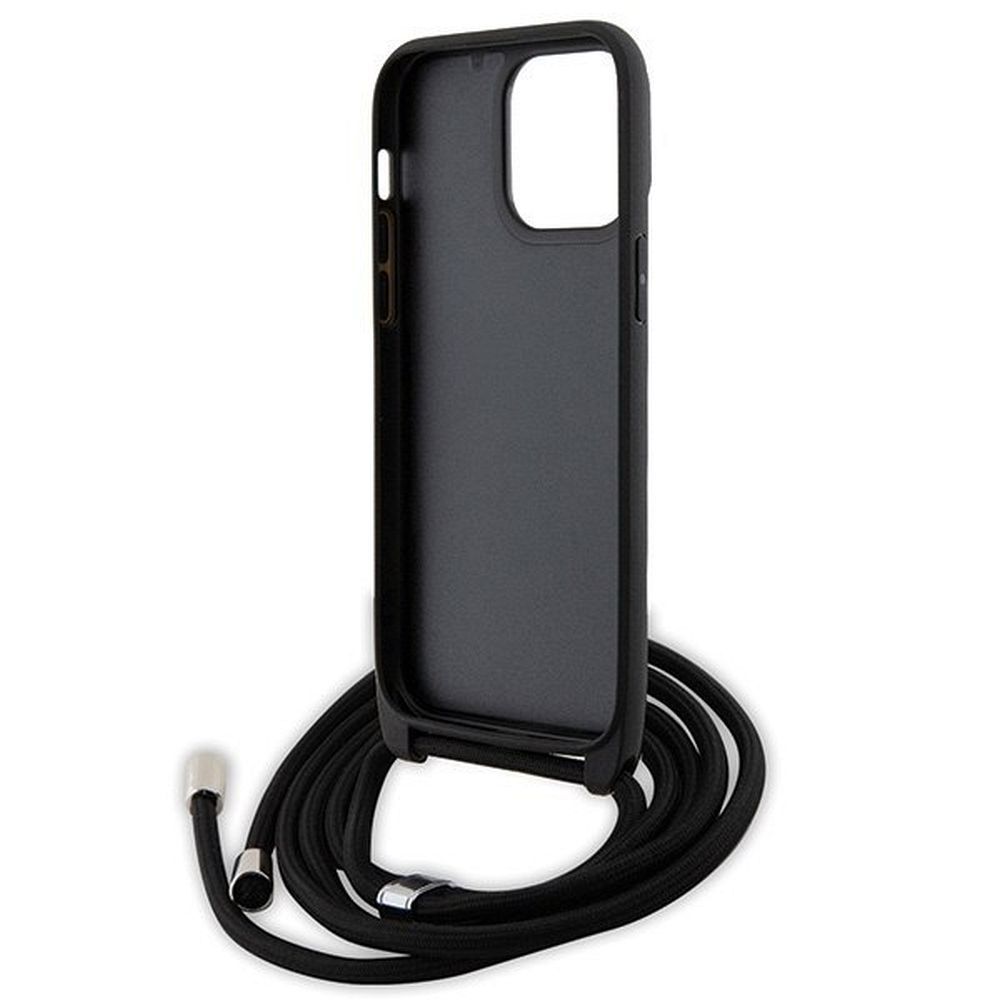KARL LAGERFELD case for IPHONE 13 Pro Max KLHCP13XSAKCPSK (Saffiano KC Metal PIN Crossbody) black - Image 6