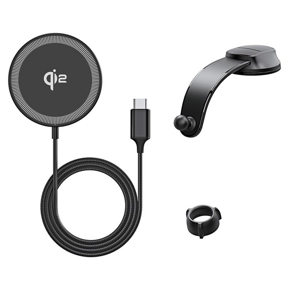 DUZZONA V4 - Dashboard Car Holder with Magnetic Wireless Charger 15W (Compatible with MagSafe and Qi2 charging) - Image 2