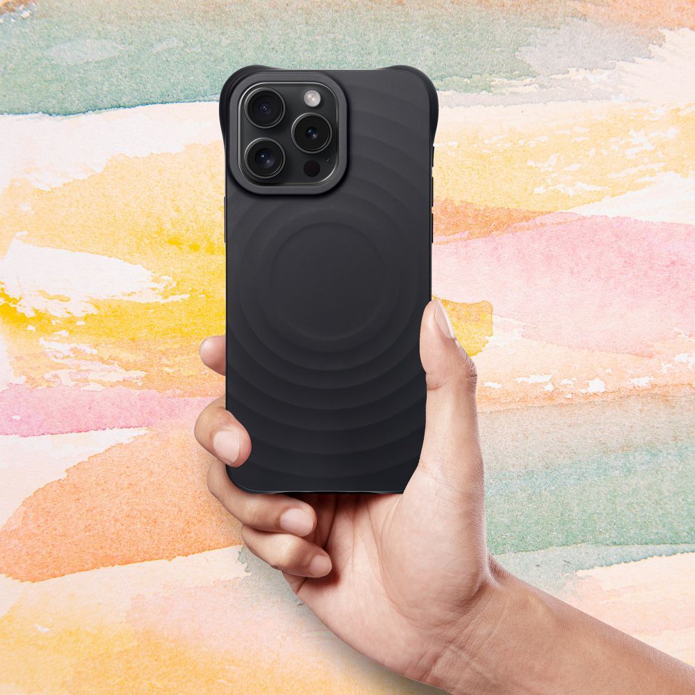 Silicone Zephyr Mag Cover compatible with MagSafe do IPHONE 15 PRO MAX black - Image 4
