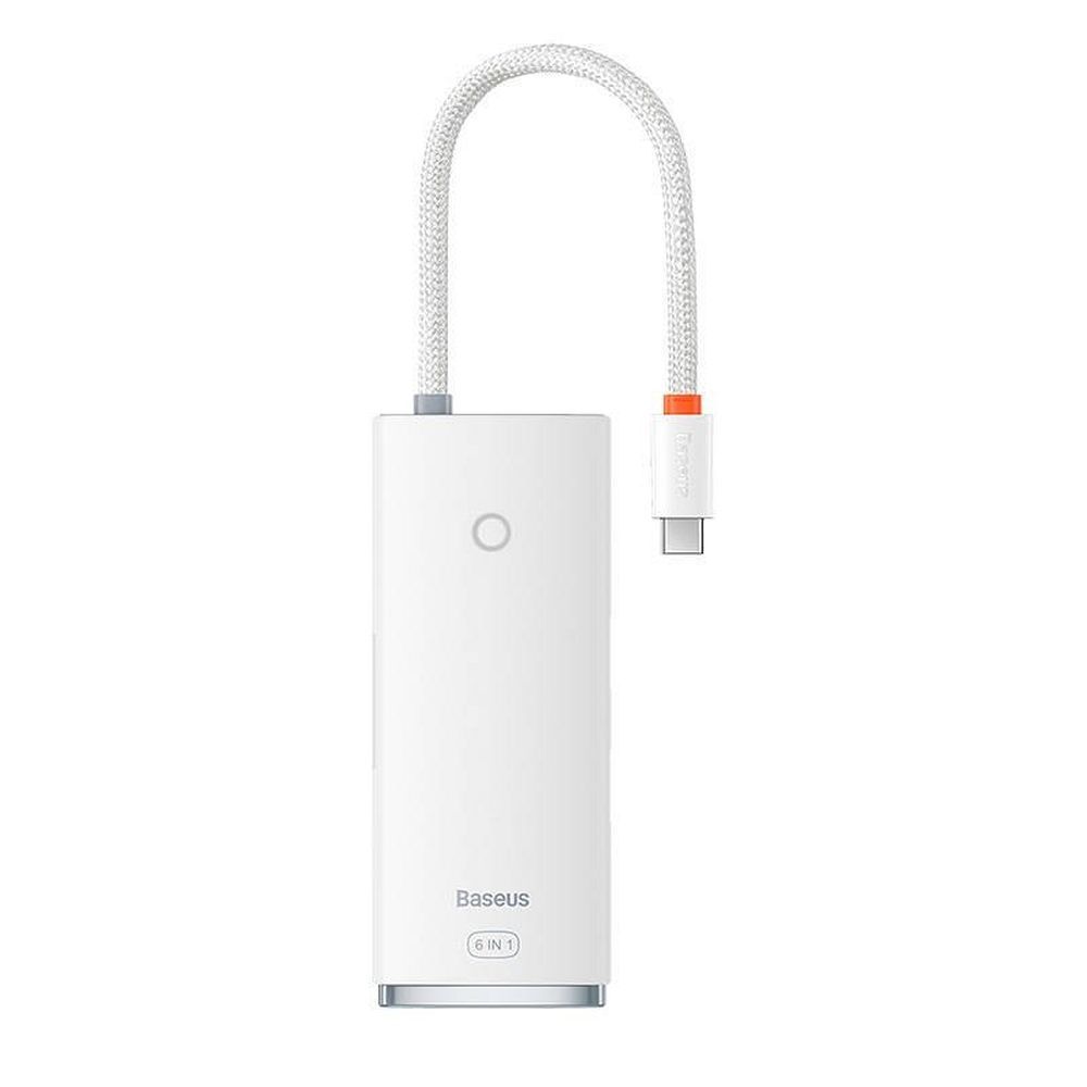 BASEUS adapter HUB 6in1 Type C WKQX050002 0,15 m white - Image 2