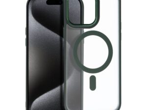 MATTE MAG COVER case compatible with MagSafe for IPHONE 15 Pro Max green