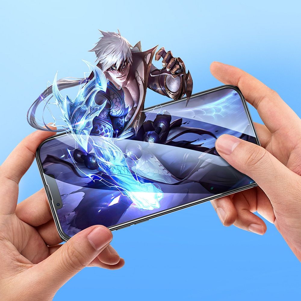HOCO tempered glass HD 5D Guardian shield (SET 10in1) - for iPhone 13 / 13 Pro / 14 black (G14) - Image 5