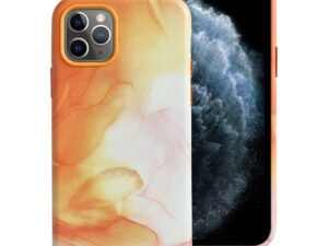 LEATHER MAG COVER case for IPHONE 11 Pro orange splash