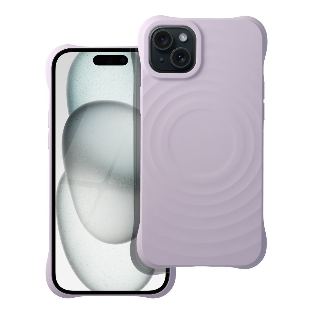 Silicone Zephyr Mag Cover compatible with MagSafe do IPHONE 15 PLUS lilac