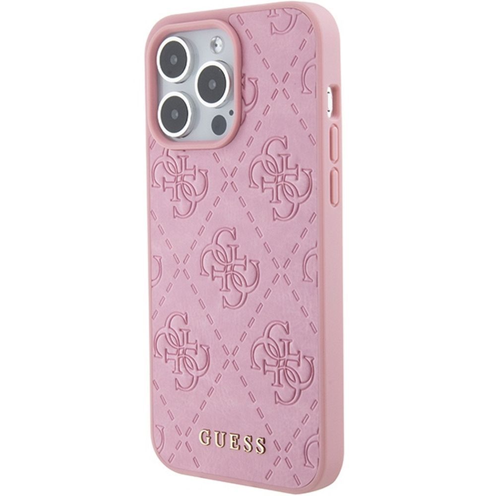 GUESS case for IPHONE 15 Pro GUHCP15LP4EPMP (Quilted 4G Classic) pink - Image 7