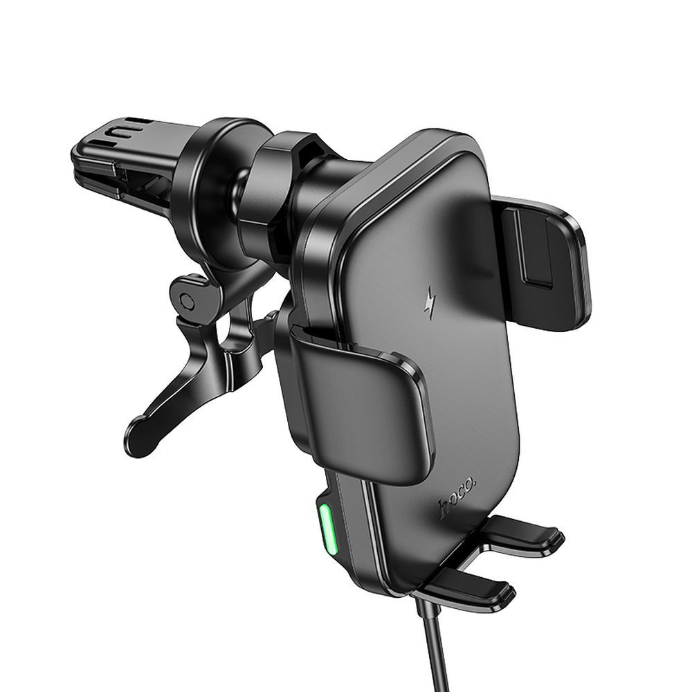 HOCO car holder with wireless charging for air vent HW10 black - Image 6