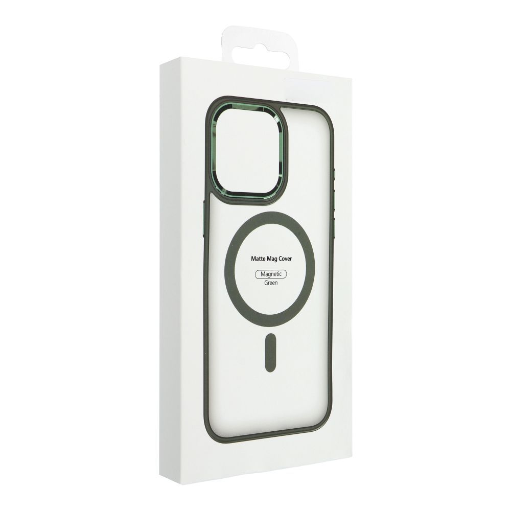 MATTE MAG COVER case compatible with MagSafe for IPHONE 15 Pro green - Image 6