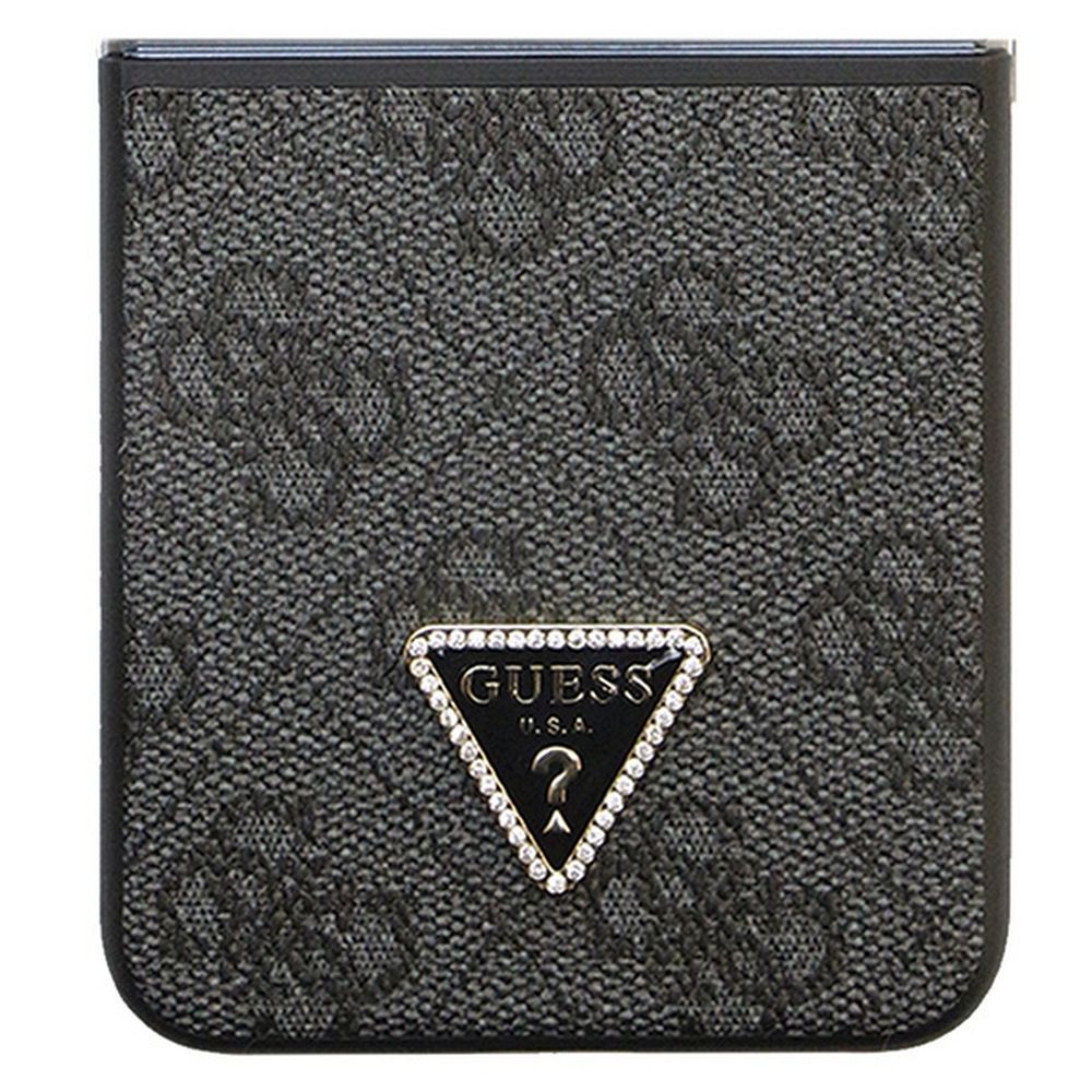 GUESS case for SAMSUNG Flip 5 GUHCZF5P4TDPK for Samsung Flip 5 (4G Triangle Strass / black) - Image 5