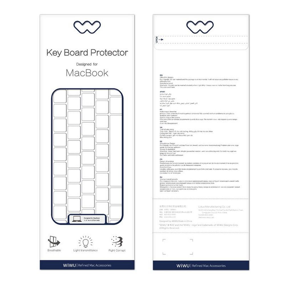 WiWU - Retina Keyboard Film for Macbook Air 13.3" (A2179/A2337) - Image 15