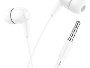 HOCO wire earphones Jack 3,5 mm with microphone M97 white