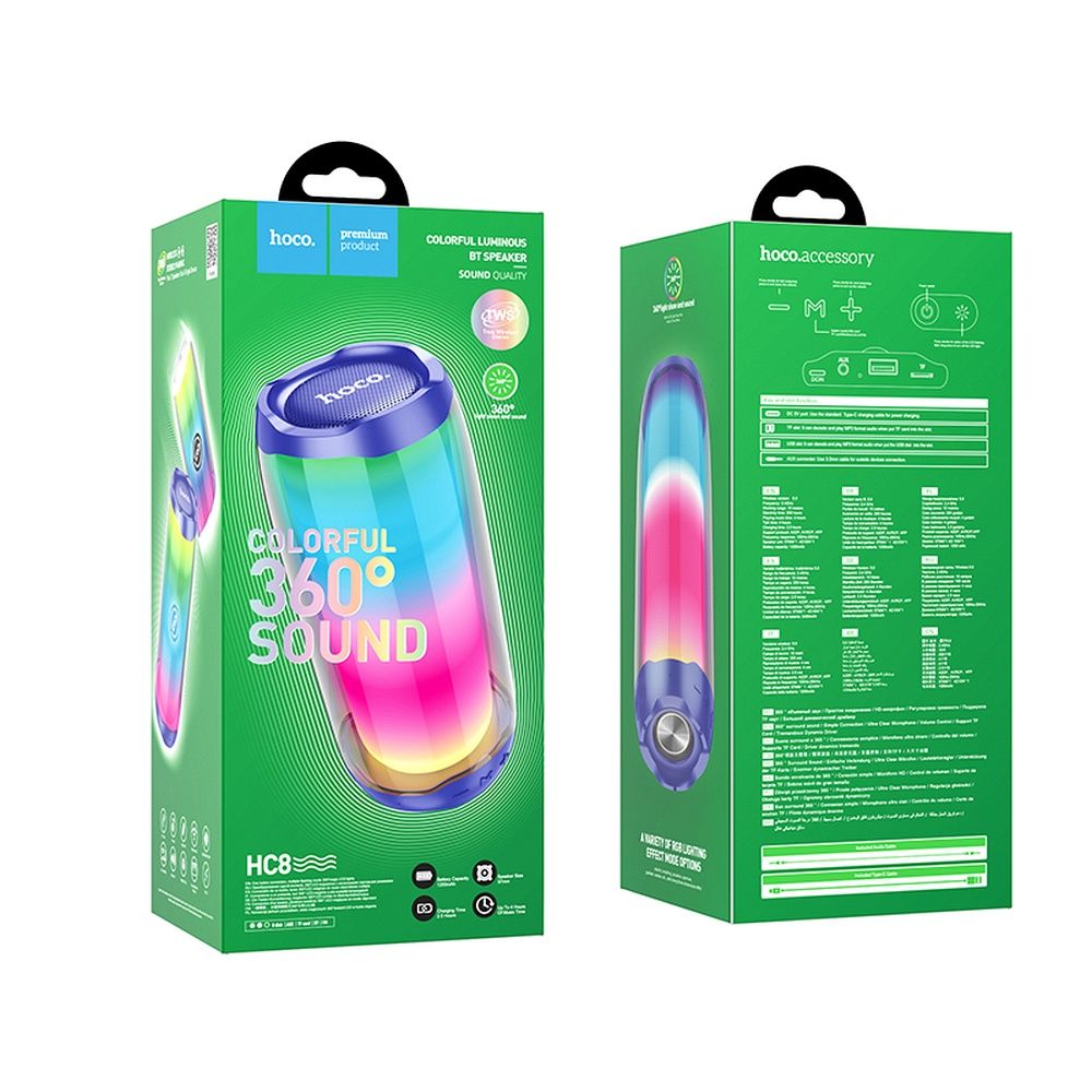HOCO wireless speaker bluetooth HC8 blue - Image 3