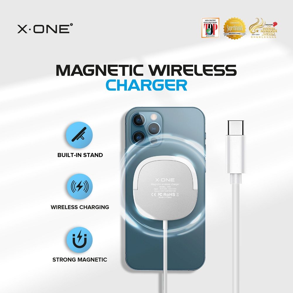 Magnetic Wireless Charger Stand X-ONE compatible with MagSafe 15W - Image 3