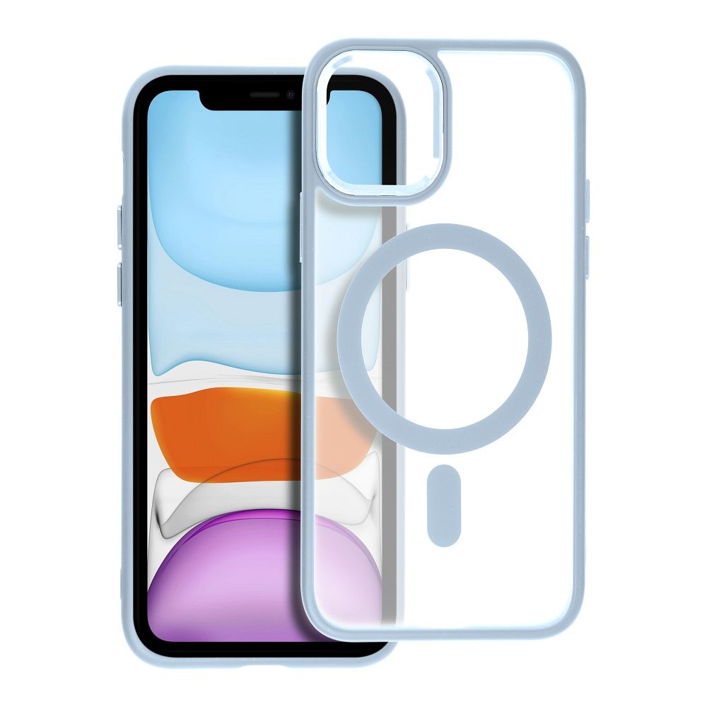MATTE MAG COVER case compatible with MagSafe for IPHONE 11 Pro blue