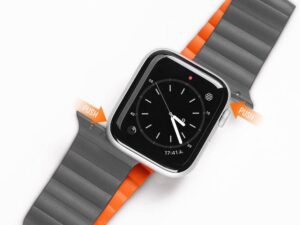 DUX DUCIS strap CHAIN magnetic silicone for Apple Watch 38  / 40 / 41 mm grey