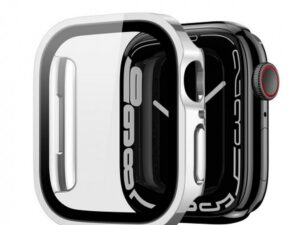 DUX DUCIS case HAMO with protective glass for Apple Watch 7 / 8 / 9 41 mm silver