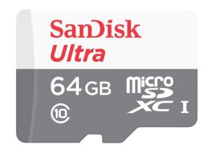 SANDISK memory card ULTRA micro SDXC 64GB 100MB/s class 10