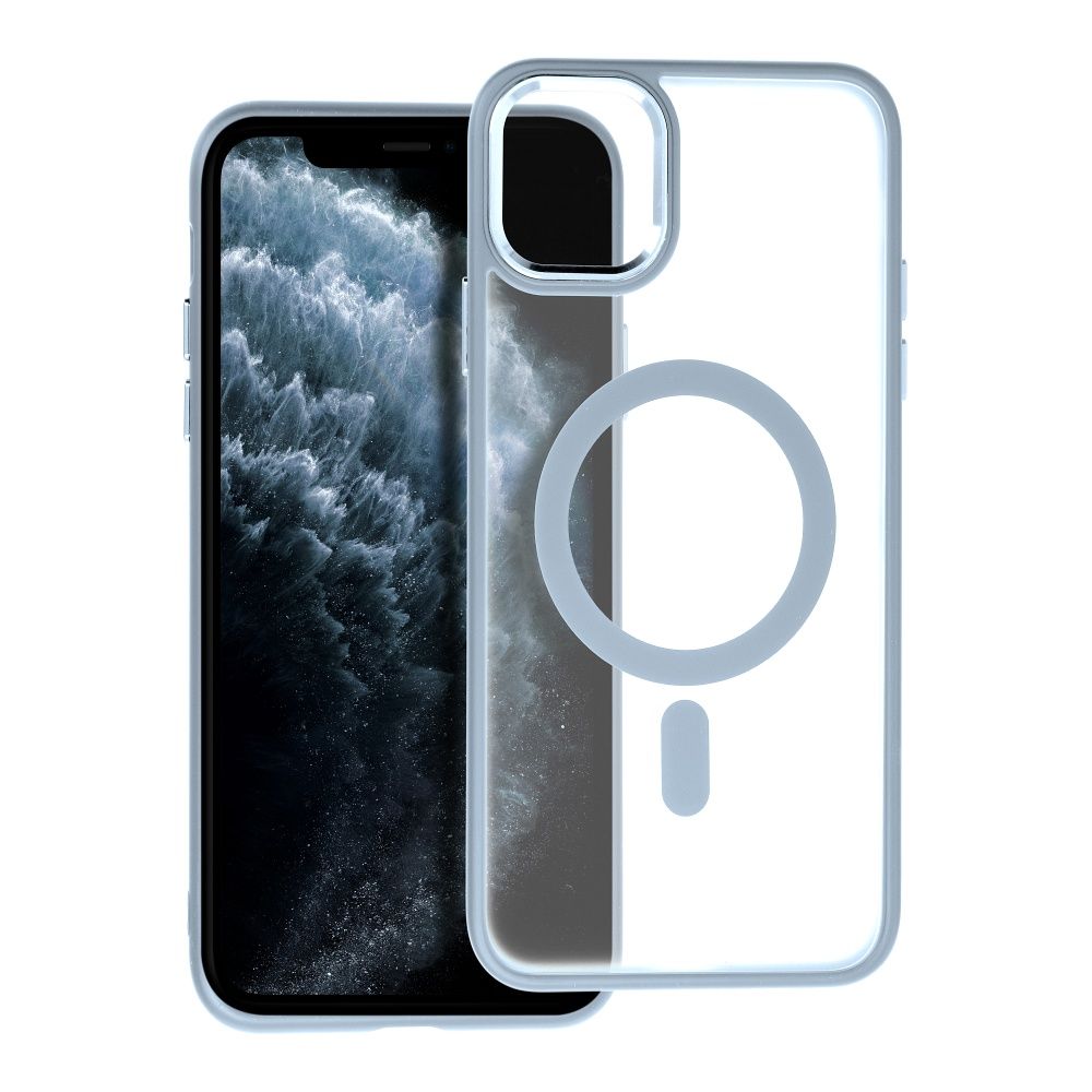 MATTE MAG COVER case compatible with MagSafe for IPHONE 11 Pro Max blue
