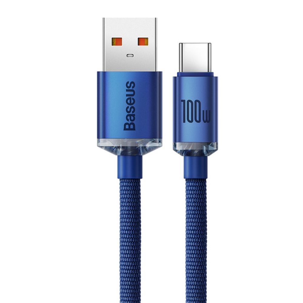 BASEUS cable USB A to Type C PD 100W Crystal Shine CAJY000503 2 m blue - Image 2