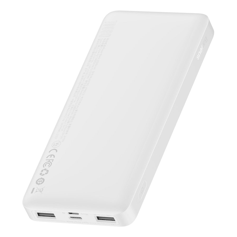 BASEUS powerbank 10 000 mAh + cable USB A do Micro USB PD QC3.0 3A 15W PPDML-I01 white - Image 2
