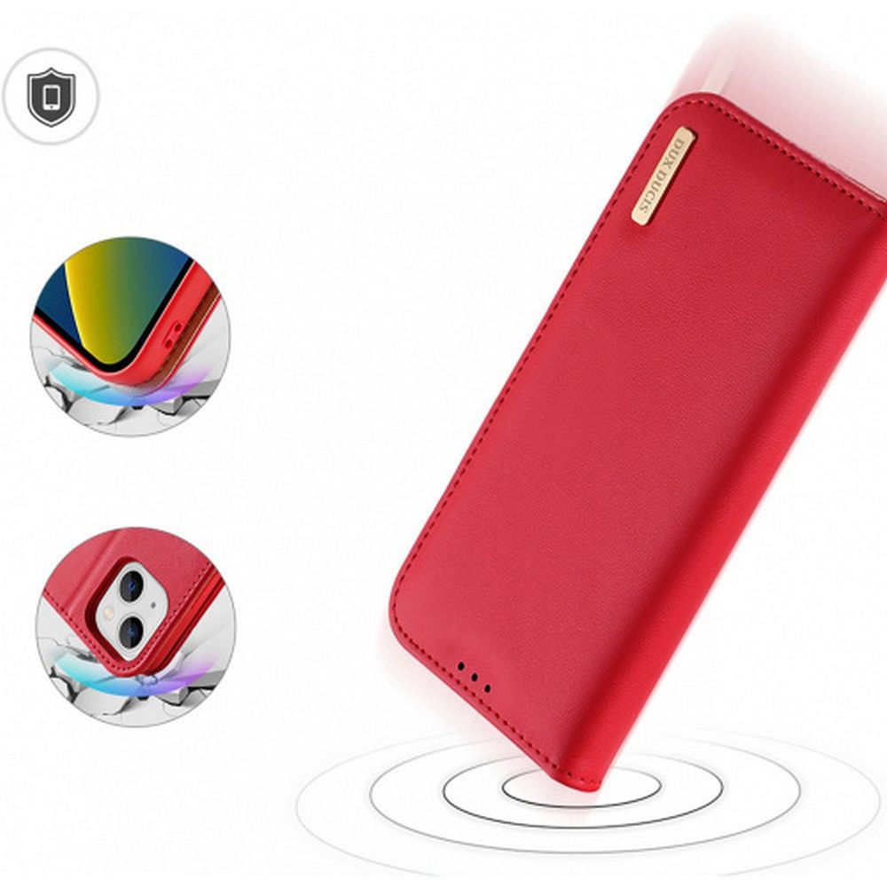DUX DUCIS wallet case HIVO for IPHONE 15 Plus red - Image 2