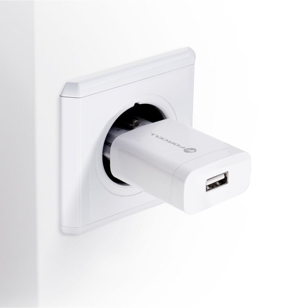 FORCELL F-ENERGY TFK-TC-1099 utazó töltő, USB-A, QC3.0, 2,4 A, 18 W, fehér - Image 3