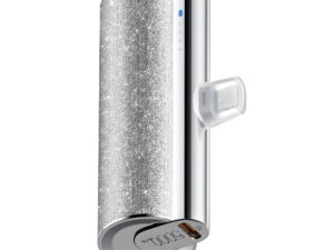 VEGER 5 000 mAh-s powerbank beépített Type-C csatlakozóval, PD, QC3.0, 2,4 A, 12 W, PlugOn (W0573), ezüst