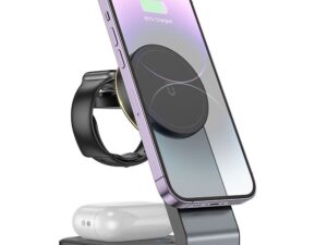 HOCO wireless charger 3in1 compatible with MagSafe 15W CQ3 black