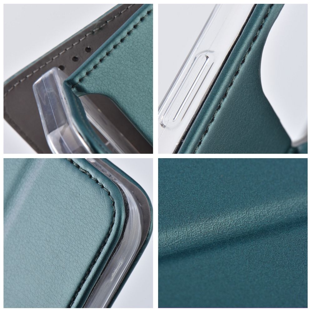 SMART MAGNETO Book case for XIAOMI Redmi Note 13 4G dark green - Image 4