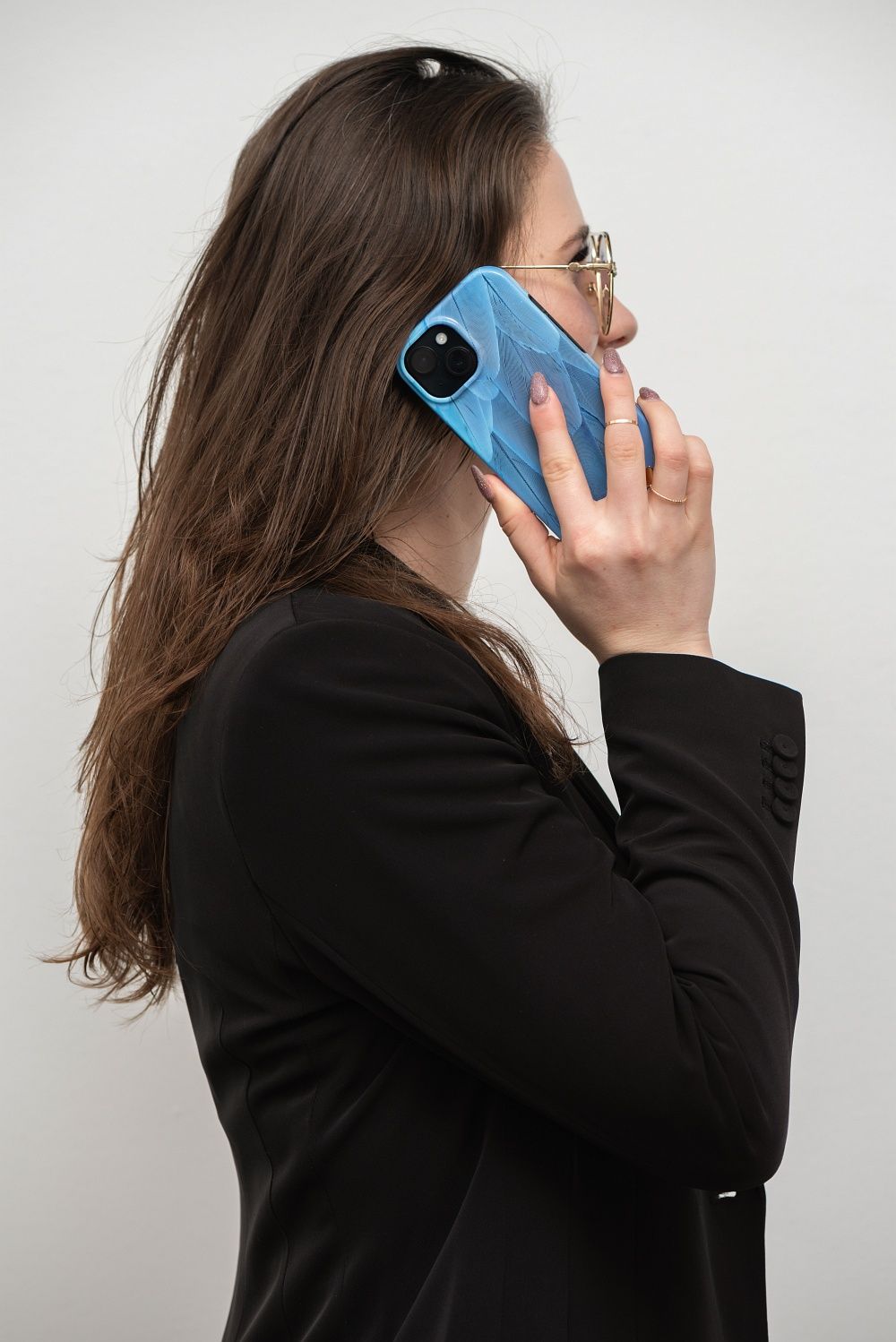 FORCELL F-PROTECT Mirage case compatible with MagSafe for IPHONE 14 PRO blue bird - Image 7