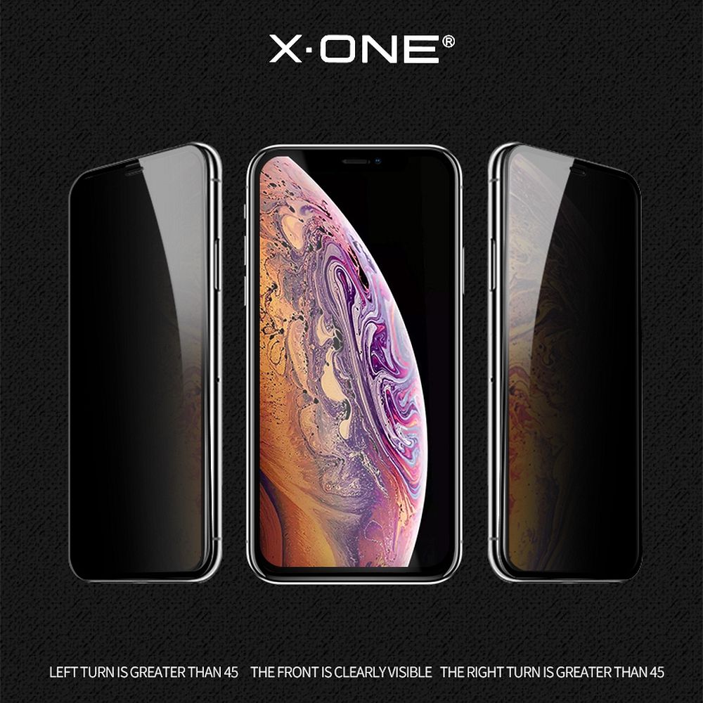 X-ONE Full Cover Extra Strong Privacy - for iPhone 14 Pro (full glue) tempered glass 9H - Image 2