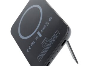 VEGER 5 000 mAh-s powerbank vezeték nélküli töltéssel, MagSafe, PD, QC3.0, 2A, 20W kompatibilis, MagOn Kick (V0553P / W0553P) fekete
