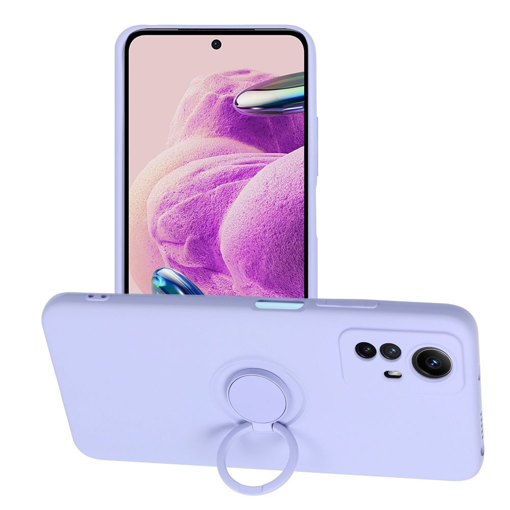 SILICONE RING case for XIAOMI Redmi Note 12S violet