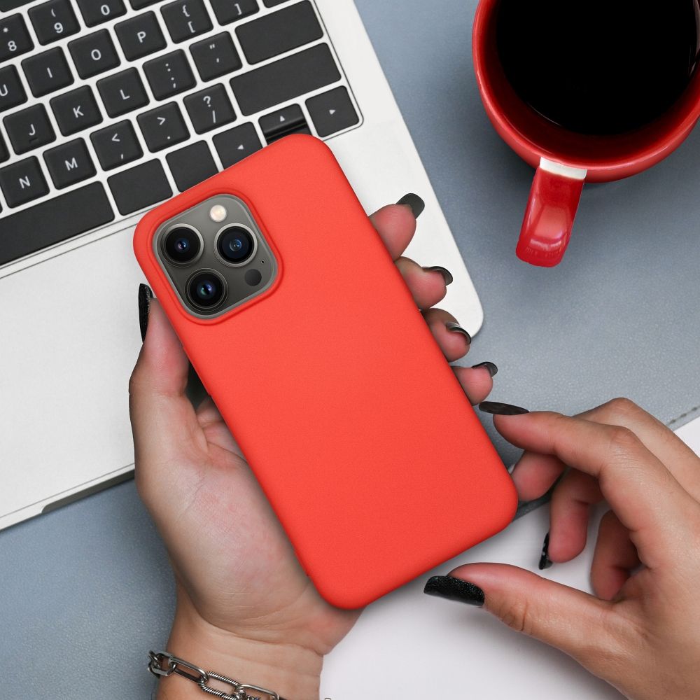 SILICONE case for IPHONE 13 peach - Image 10