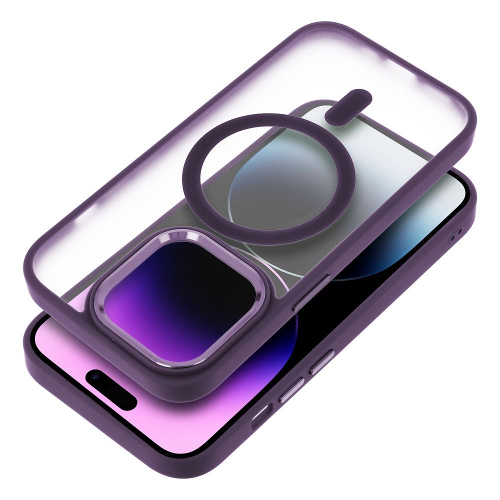 MATTE MAG COVER case compatible with MagSafe for IPHONE 15 purple - Image 2