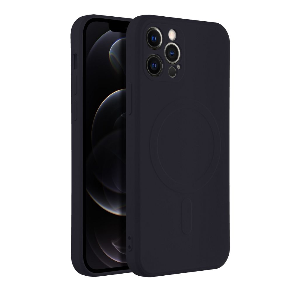 SILICONE MAG COVER case compatible with MagSafe for IPHONE 12 Pro black - Image 2
