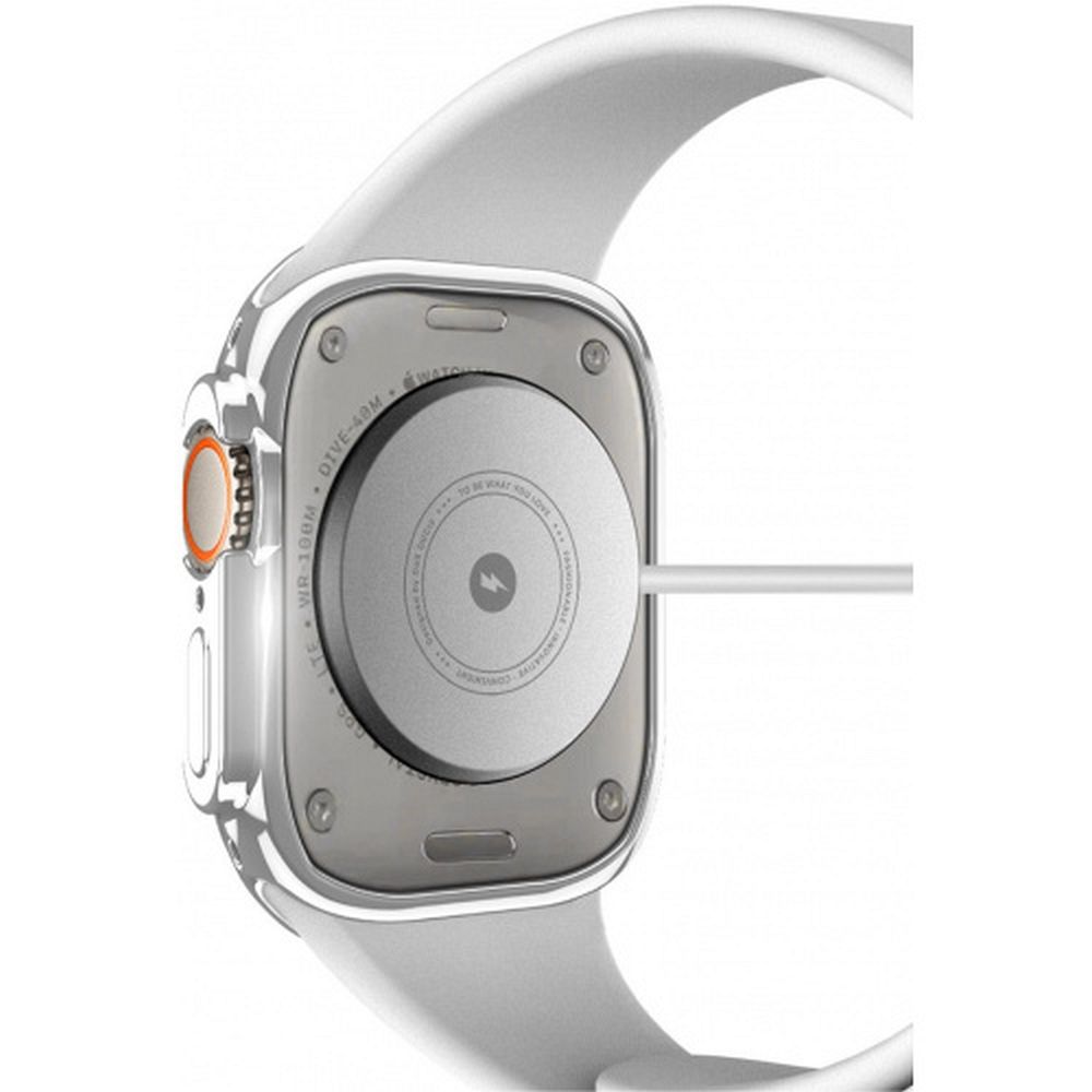 DUX DUCIS case SAMO protective with glass for Apple Watch Ultra / Ultra 2 49 mm silver - Image 2