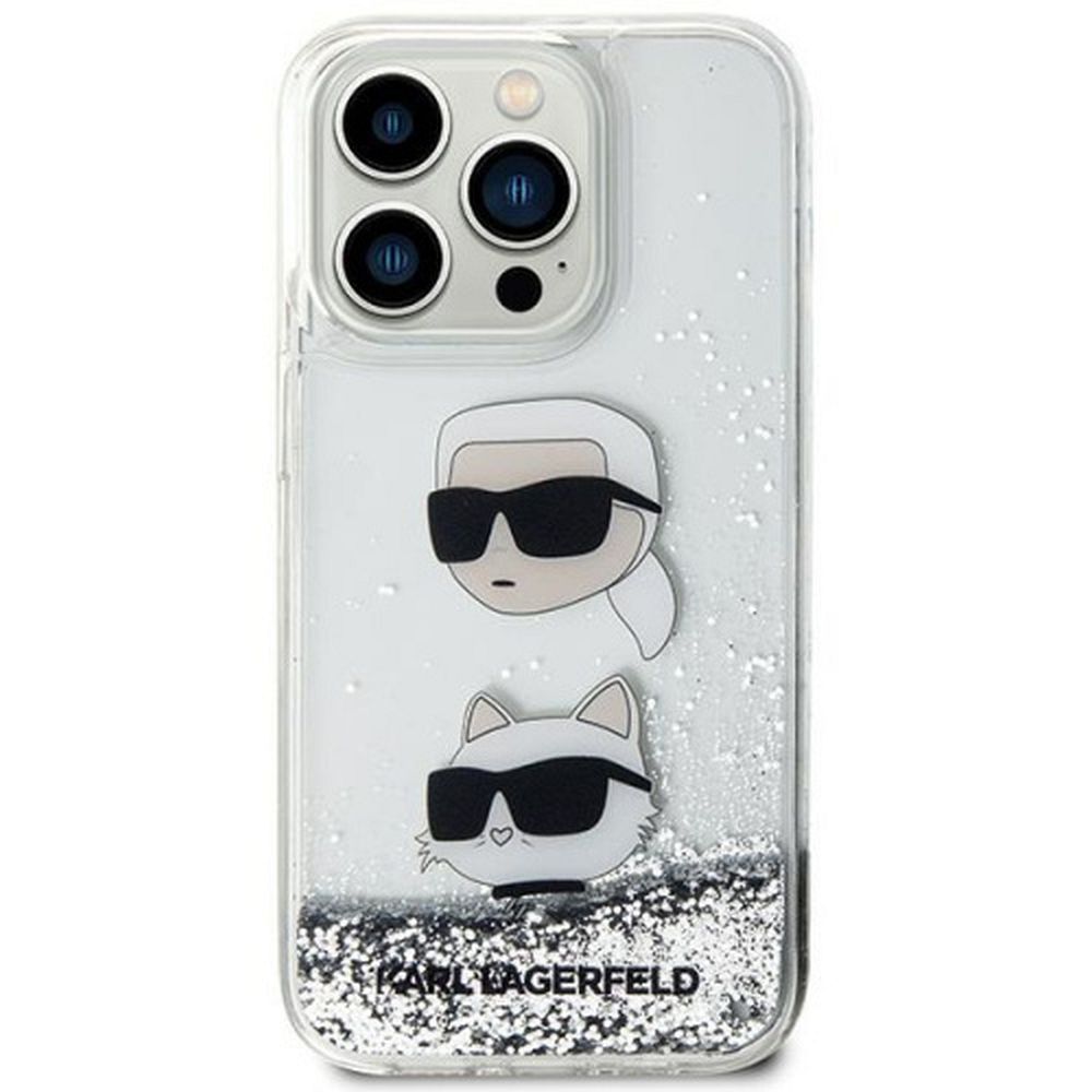 KARL LAGERFELD case for IPHONE 11 KLHCN61LDHKCNS (Liquid Glitter KC) white