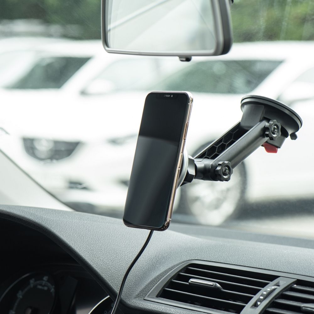 FORCELL car holder to center console/window with wireless charging support MagSafe 15W HS2 - Image 6